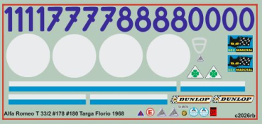 Alfa Romeo 33/2 Team VDS Targa Florio 1968