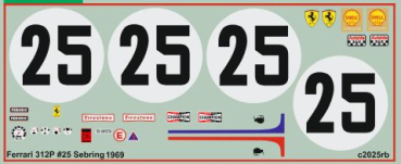 Ferrari 312P Spider 12h Sebring 1969