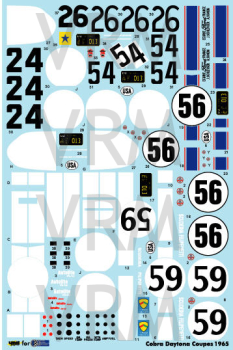 Cobra Daytona Nr.11,12,24,26, 54,56,59 1965