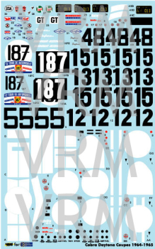 Cobra Daytona Nr.5, 11,12,13,15 und 187