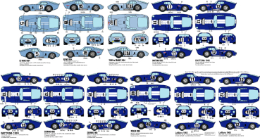 Preview: Cobra Daytona Nr.5, 11,12,13,15 und 187