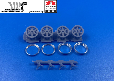 15" Ford GT40 6-Stern mit Felgenringen