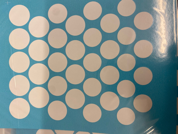 Startnummernkreise weiß